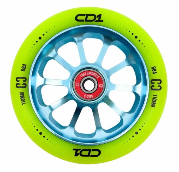 Roată CORE CD1 110 Lime Blue